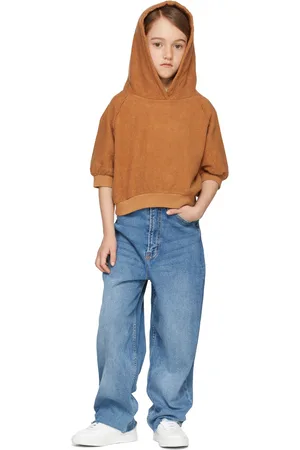Longlivethequeen Kids Tan Short Sleeve Hoodie