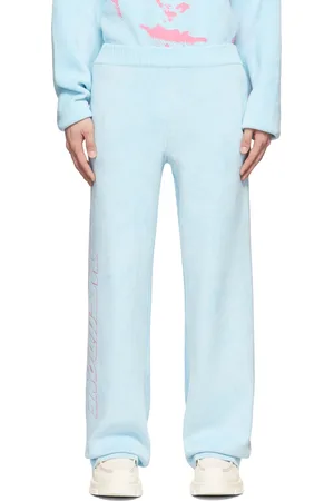 We11 Done Blue Viscose Lounge Pants