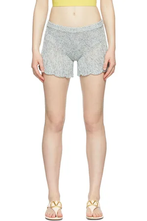 RED Valentino Blue Knit Shorts