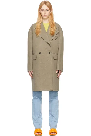 Bottega Veneta Taupe Cashmere Peacoat