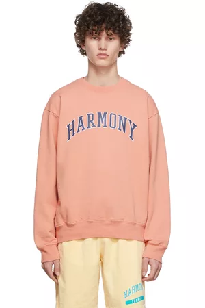 Harmony Men Sweatshirts - Pink Cotton Sweatshirt