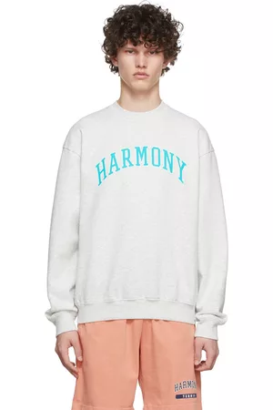 Harmony Men Sweatshirts - Grey Cotton Sweatshirt