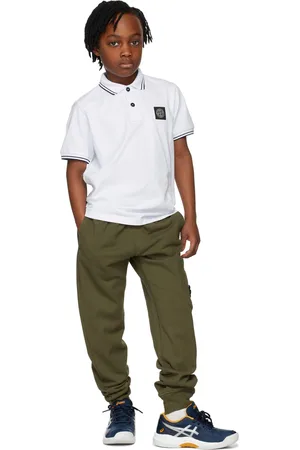 Stone Island Kids Green Classic Lounge Pants