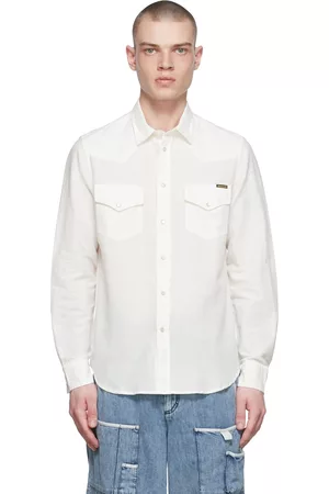 Diesel Men Shirts - White Cotton Shirt