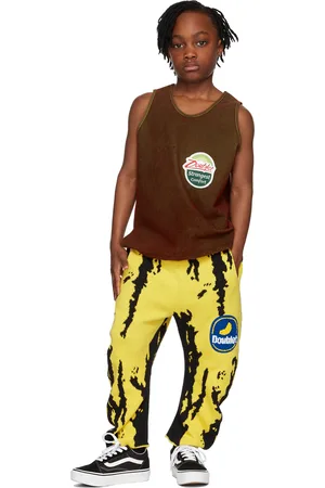 DOUBLET Kids Brown Flocked Kiwi Tank Top