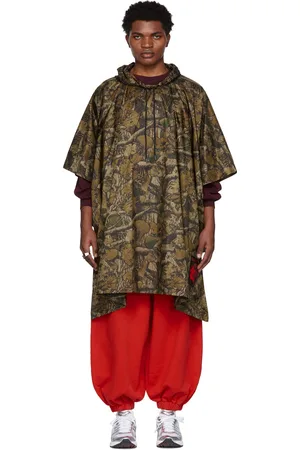 LU’U DAN SSENSE Exclusive Taupe Camo Cape