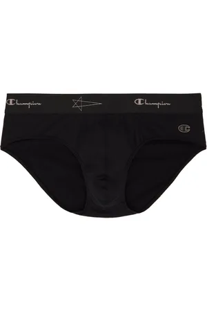 Rick Owens Black Champion Edition Organic Cotton Briefs