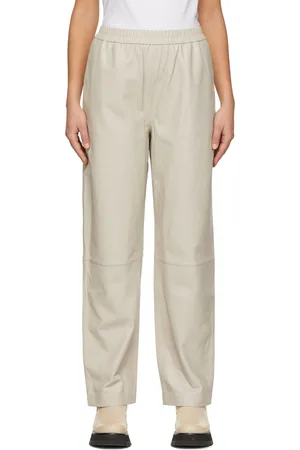 Dagmar Taupe Jane Leather Pants