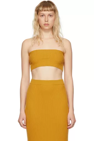 Chloé Women Camisoles - Yellow Wool Camisole