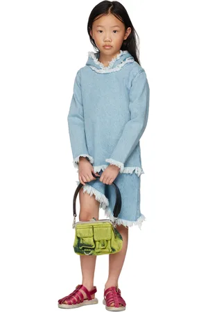 M’A Kids Kids Blue Denim Classic Hoodie