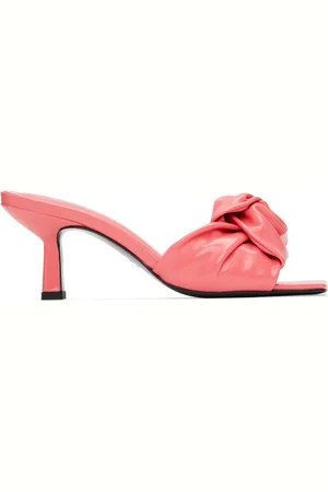 By Far Pink Lana Heeled Sandals