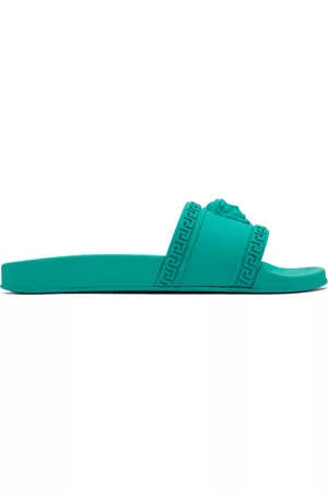 VERSACE Men Sandals - Green Palazzo Slides