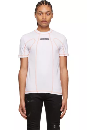 Roberto Cavalli Men T-shirts - White Polyester T-Shirt