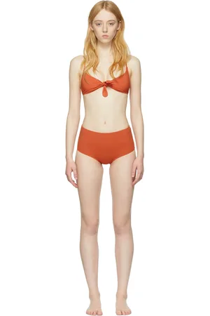 Totême Orange Knot Bikini