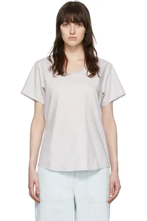 LEMAIRE Purple Cotton T-Shirt