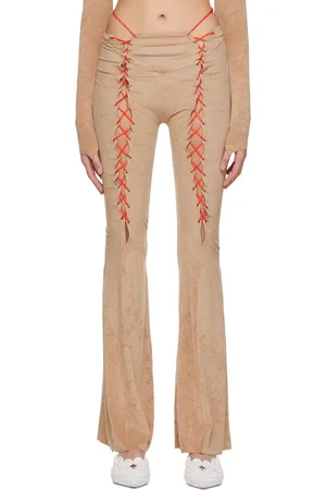 RUI Tan Triacetate Trousers