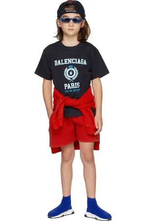 Balenciaga Kids Black Logo T-Shirt