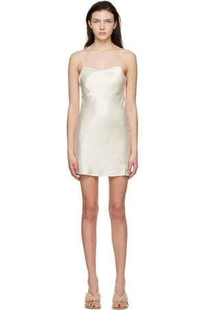 Third Form Off-White Acetate Mini Dress