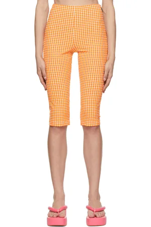Msgm Orange Polyester Shorts