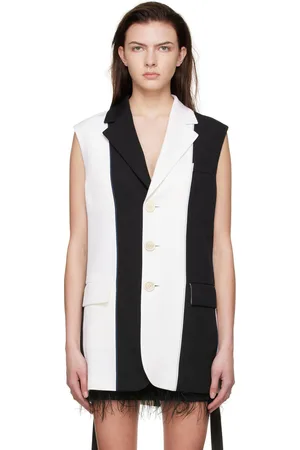 Marni Black & White Wool Vest