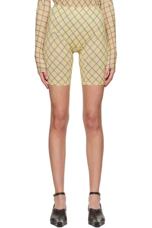 KNWLS Yellow Polyester Shorts