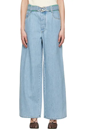 Bottega Veneta Blue Wide Leg Jeans