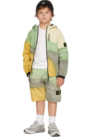 Stone Island Kids Yellow & Green Airbrush Jacket