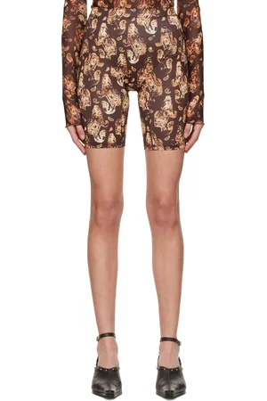 KNWLS Brown Polyester Shorts