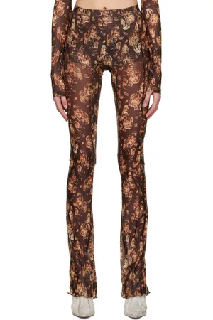 KNWLS Brown Polyester Trousers