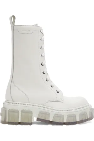 AMIRI White Lug Combat Boots