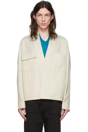 Ermenegildo Zegna Men Jackets - Off-White Wool Jacket