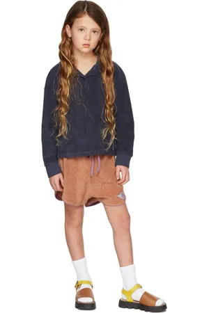 The Campamento Kids Tan Color Block Shorts