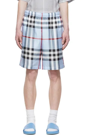 Burberry Blue Silk Shorts