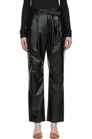 CAES Faux-Leather Trousers