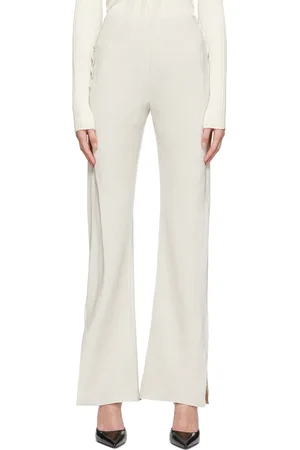 Yuzefi Off-White Acetate Trousers