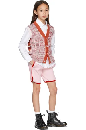 Ligne Noire Kids Multicolor Cable Knit Cardigan