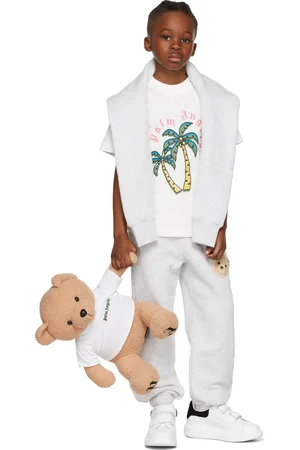 Palm Angels Kids Gray Bear Lounge Pants