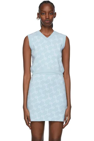 Rokh Blue Viscose Vest