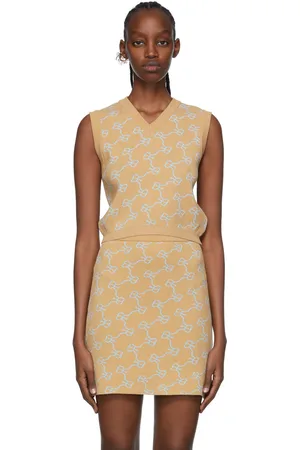 Rokh Beige Viscose Vest