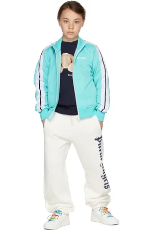 Palm Angels Kids Blue Classic Logo Track Jacket