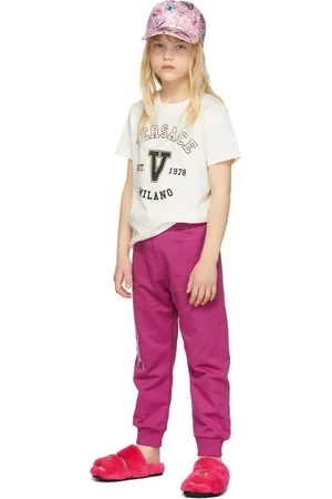 VERSACE Kids Pink Dream Logo Lounge Pants