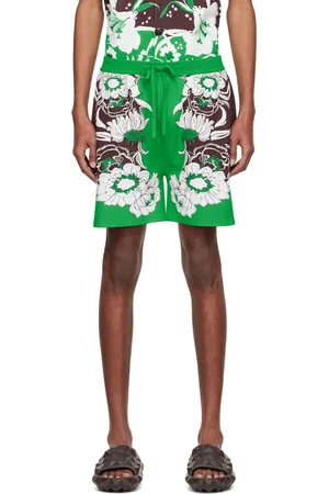 VALENTINO Green Viscose Shorts
