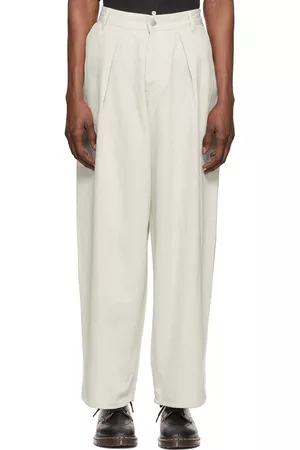 Hope Men Pants - Off-White Organic Cotton Trousers