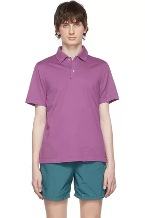 Aspesi Men Polo Shirts - Purple Cotton Polo