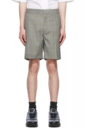 Givenchy Men Shorts - Gray Wool Shorts