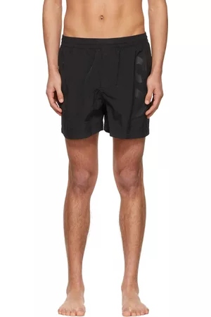 Y-3 Men Swim Shorts - Black Recycled Nylon Swim Shorts