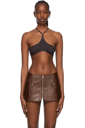 KNWLS Brown Nylon Bra