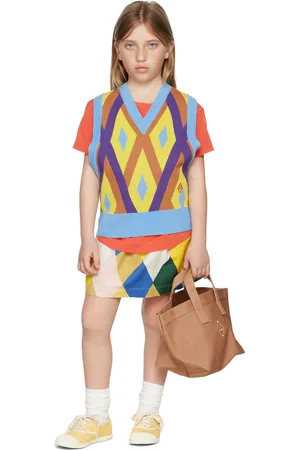 The Animals Observatory Kids Multicolor Rhombus Wombat Skirt