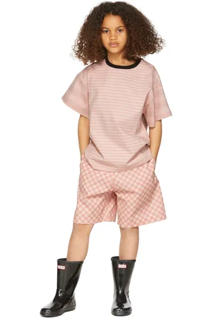 MÊME SSENSE Exclusive Kids Pink Check Block Shorts