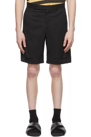 Cornerstone Men Shorts - Black Wool Shorts